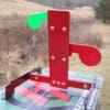 Hang Fast 2 Plate All Terrain swinging steel target system featuring fully adjustable All Terrain Base