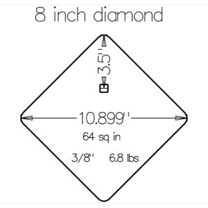 8 inch diamond AR500 statistics