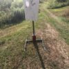 Hang Fast 2x4 target stand with all terrain armored AR500 steel leveling base mount
